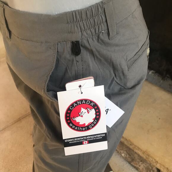 NEW Canada Weather Gear Gray Nylon Rayon Hiking Shorts Men's Size L NWT $60 - Picture 5 of 8